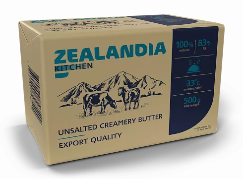 Масло Zealandia Kitchen 83% 5 кг  (10 шт х 500гр)